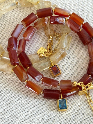 Fiamma Agate Necklace & Luce di Pietra